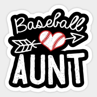 Baseball Aunt Sticker